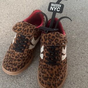Madden NYC Kids' Brown Leopard Sneakers